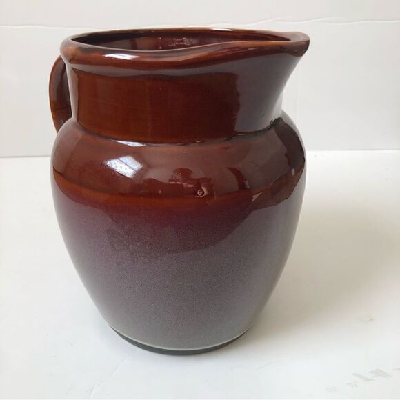 Stoneware handmade pottery drinking pitcher glazed earthenware - Picture 7 of 13